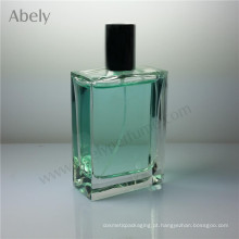 Transparente Color Revestimento Frascos de Perfume com Capa de Couro